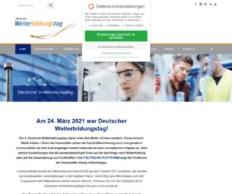 Deutscher-Weiterbildungstag.de(Deutscher Weiterbildungstag) Screenshot