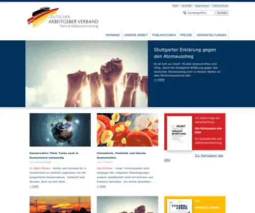 Deutscherarbeitgeberverband.de(Deutscher Arbeitgeber Verband e.V) Screenshot