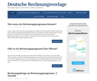 Deutscherechnungsvorlage.de(Deutsche Rechnungsvorlage) Screenshot