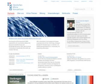 Deutsches-Klima-Konsortium.de(Startseite ) Screenshot