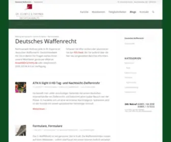 Deutscheswaffenrecht.de(Deutsches Waffenrecht) Screenshot