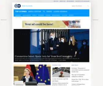 Deutschewelle.de(News and current affairs from Germany and around the world) Screenshot