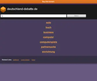 Deutschland-Debatte.de(Dit domein kan te koop zijn) Screenshot