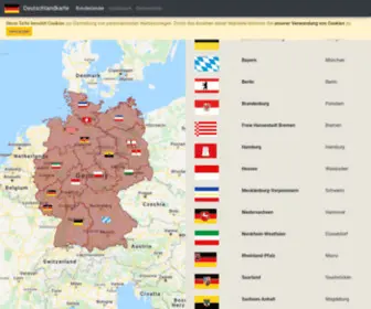 Deutschland-Karte.net(Interaktive Deutschlandkarte) Screenshot