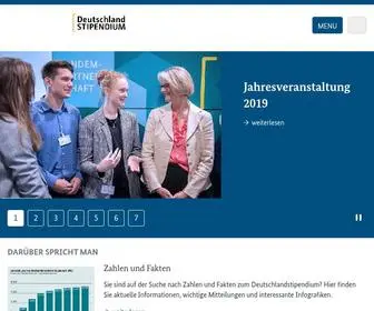 Deutschlandstipendium.de(BMBF Deutschlandstipendium) Screenshot