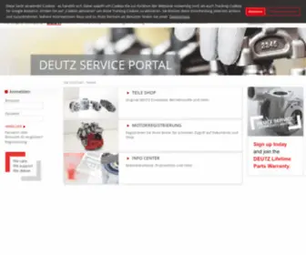 Deutz-Serviceportal.com(Deutz Service Portal) Screenshot
