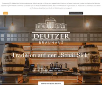 Deutzerbrauhaus.de(Herzlich Wilkommen im Deutzer Brauhaus direkt im Bahnhof Deutz) Screenshot