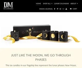 Deuxmoons.com(Luxury fragranced candles for conscious creators and modern mystics) Screenshot