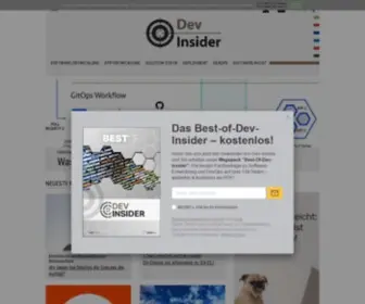 Dev-Insider.de(Das Fachportal zu Software) Screenshot