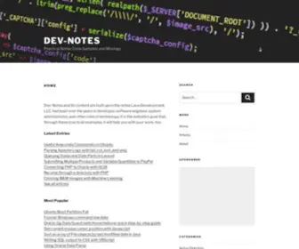Dev-Notes.com(Practical Notes) Screenshot