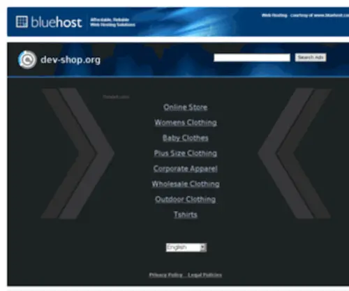 Dev-Shop.org(Web hosting provider) Screenshot