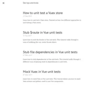 Dev-Tips-AND-Tricks.com(Dev tips and tricks) Screenshot