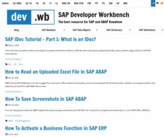 Dev-Workbench.com(SAP Developer Workbench) Screenshot