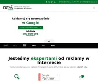 Devagroup.pl(AdWords)) Screenshot
