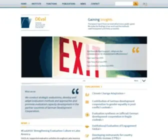 Deval.org(Deutsches Evaluierungsinstitut der Entwicklungszusammenarbeit gGmbH) Screenshot