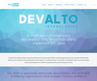 Devalto.com(Web development company) Screenshot