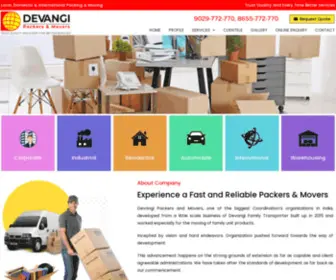 Devangipackers.in(Packers and Movers in Mumbai) Screenshot