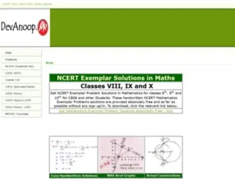 Devanoop.me(NCERT Exemplar solutions Class X IX VIII Demo) Screenshot