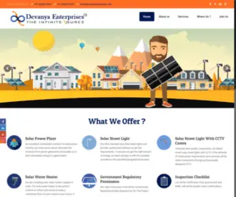 Devanyaenterprises.com(Solar Solution) Screenshot