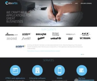 Devartis.com(Software development outsourcing) Screenshot