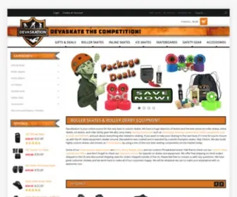 Devaskation.com(Roller Skates & Derby Gear) Screenshot