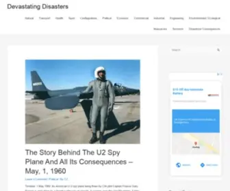 Devastatingdisasters.com(An Encyclopedia of The Most Devastating Disasters) Screenshot