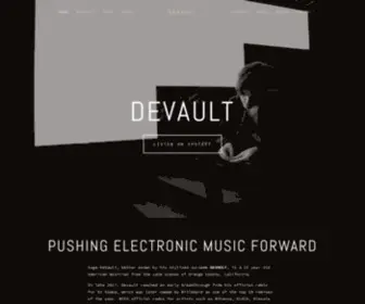 Devaultmusic.com(DEVAULT) Screenshot