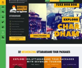 DevBhumitourism.com(Uttarakhand Tour Packages) Screenshot