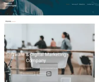 DevBoattech.com(Digital Marketing Agency for Startups) Screenshot