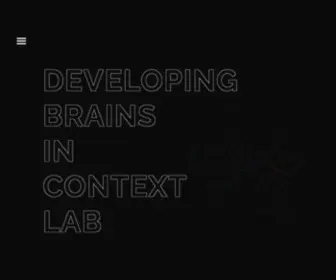 DevBrainlab.org(Developing Brains in Context Lab) Screenshot