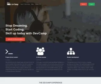 DevCamp.com(Online code bootcamp platform) Screenshot
