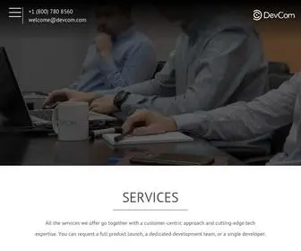 DevCom.com(IT Outsourcing Software Development Company) Screenshot