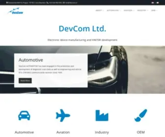 DevCom.cz(Český výrobce elektronických přístrojů) Screenshot