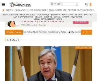 Devdiscourse.com(International Development News) Screenshot