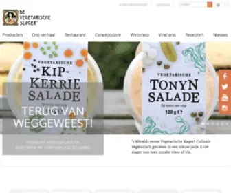 Devegetarischeslager.nl(The Vegetarian Butcher) Screenshot