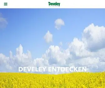 Develey.com(Karriere, Nachhaltigkeit und Marken) Screenshot