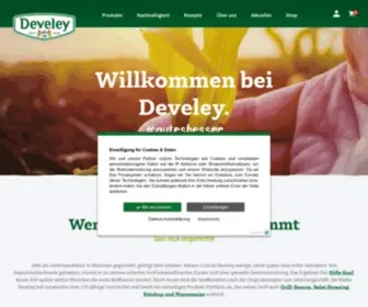 Develey.de(Senf & Feinkost Produkte von Develey) Screenshot