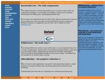 Develocad.com(The CAD Components Company) Screenshot