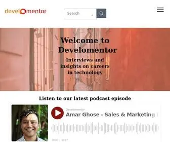 Develomentor.com(The Develomentor podcast) Screenshot