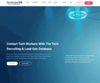 Developerdb.com(Tech Recruiting) Screenshot