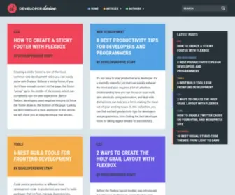 Developerdrive.com(Web Development Blog) Screenshot