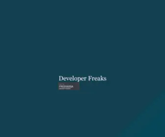 Developerfreaks.com(Developer Freaks) Screenshot