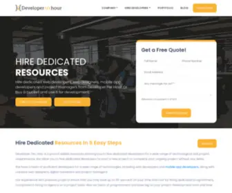 Developerperhour.com(Hire Dedicated Web Developers) Screenshot