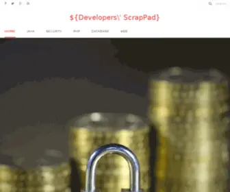 Developerscrappad.com(A Developer’s ScrapPad) Screenshot