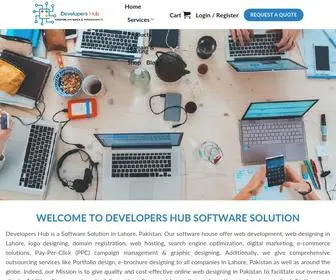 Developershub.co(Software company) Screenshot