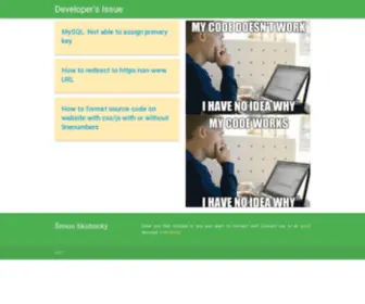 Developersissue.com(Developer's Issue) Screenshot