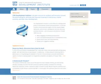 Developmentinstitute.org(Development Institute) Screenshot
