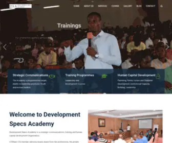 Developmentspecs.com(Development Academy) Screenshot