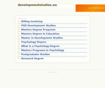 Developmentstudies.eu(Development studies) Screenshot