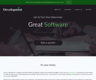 Developmint.de(Developmint is an experienced Software agency based in Dresden (Germany)) Screenshot